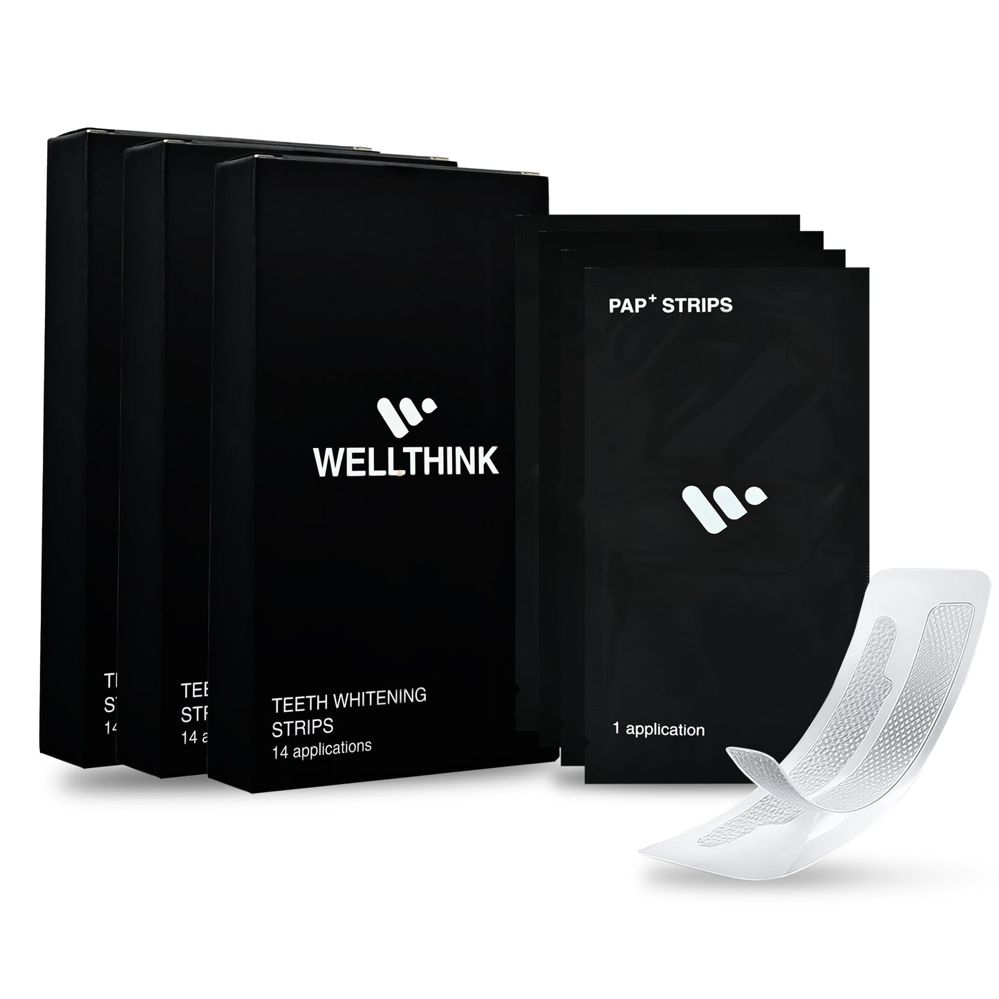 Wellthink Professional Teeth Whitening Strips, 14 Pairs, 30-Minute Treatment, Advanced Formula with Glycerin and Menthol
